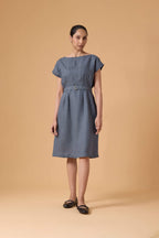 Quiet Shape Dress - Slate Blue