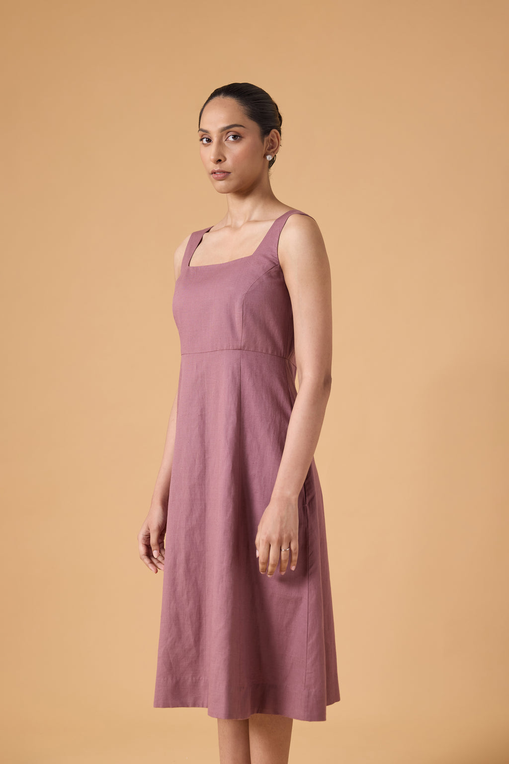 Linear Form Dress - Dust Mauve