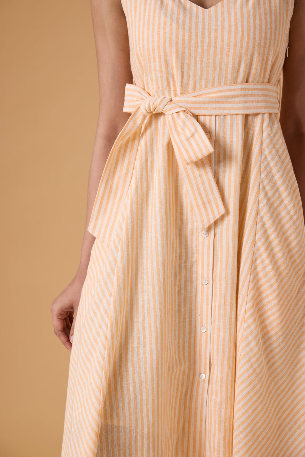 Tide Line Dress - Apricot Mist