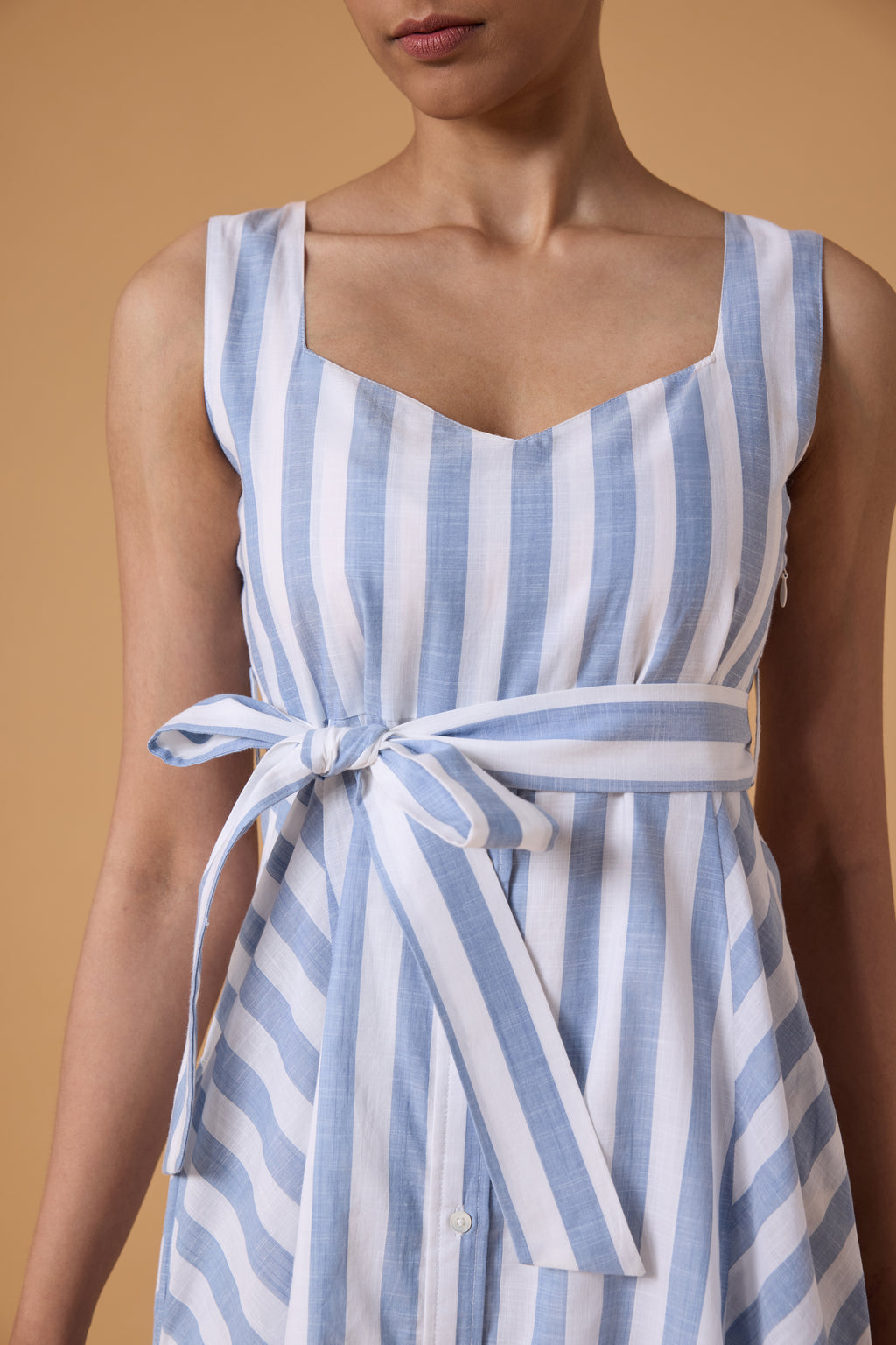Tide Line Dress - Sky Current