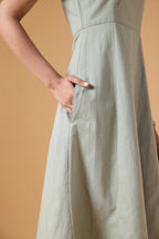 Linear Form Dress – Soft Sage