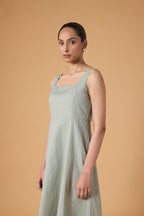 Linear Form Dress – Soft Sage