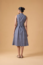 Quiet Line Dress - Indigo Mist