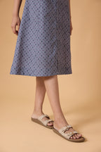 Quiet Line Dress - Indigo Mist