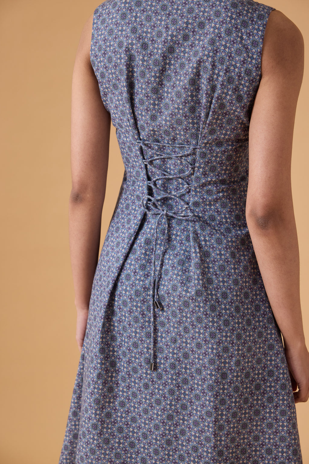 Quiet Line Dress - Indigo Mist
