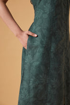 Quiet Line Dress - Forest Slate