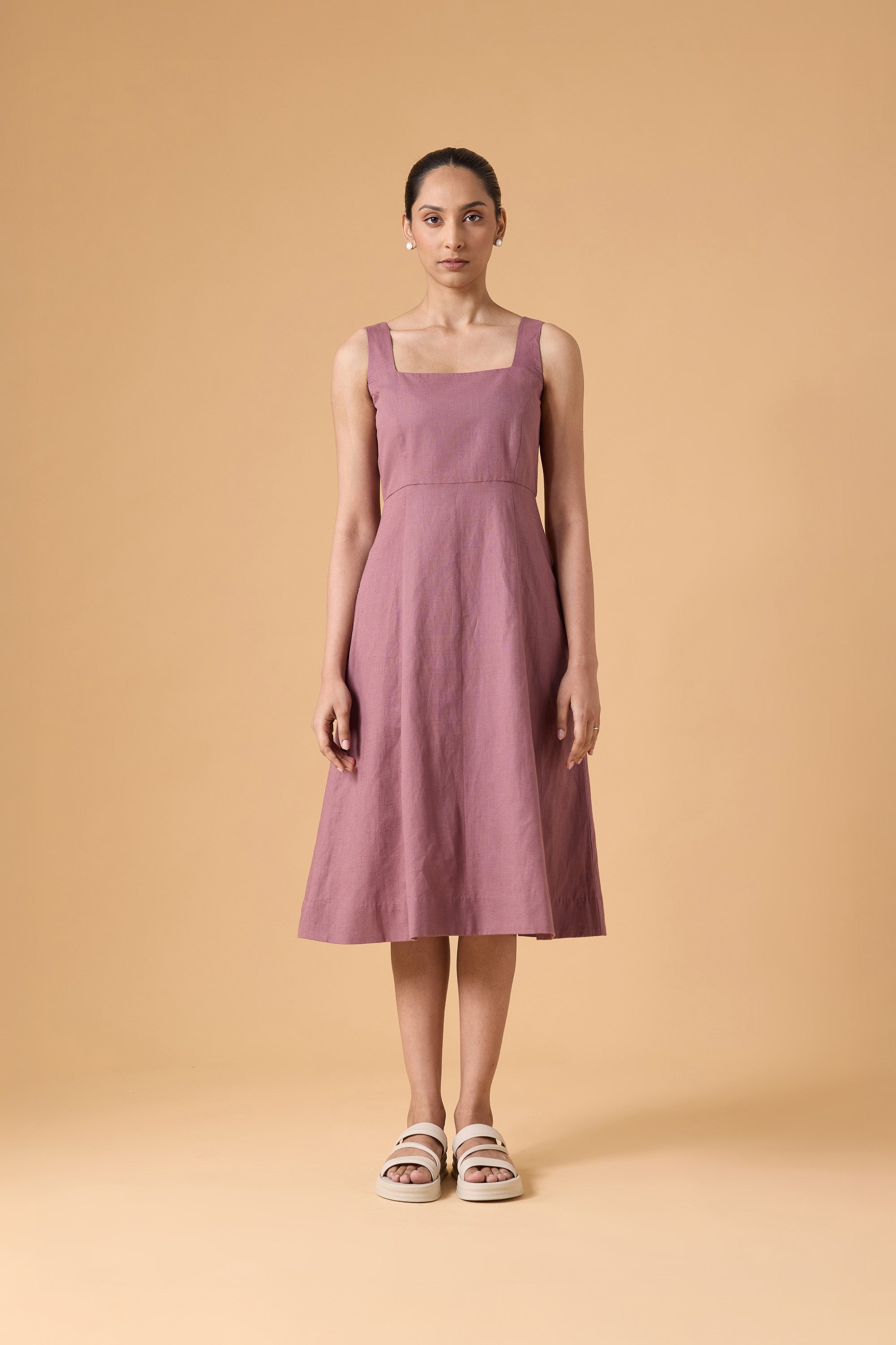 Linear Form Dress – Dust Mauve