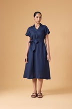 Quiet Structure Dress - Ink Navy