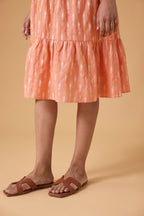 Quiet Motion Dress - Clay Coral