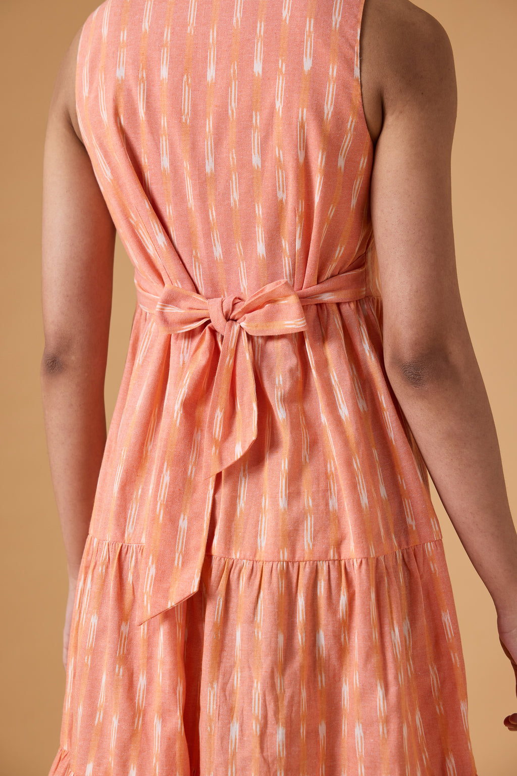 Quiet Motion Dress - Clay Coral