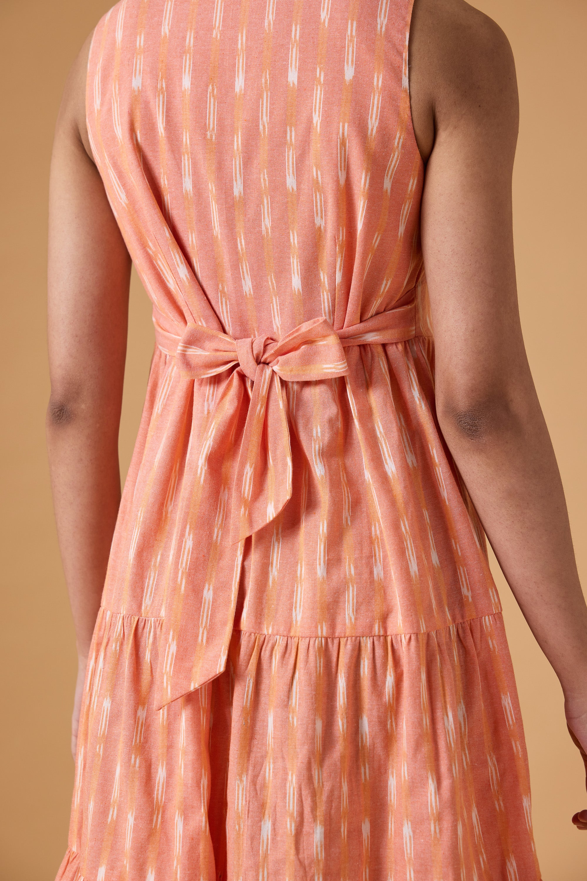 Quiet Motion Dress - Clay Coral