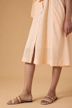 Tide Line Dress - Apricot Mist
