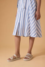 Tide Line Dress - Sky Current