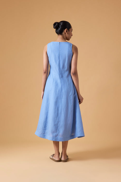 Horizon Line Dress - Blue Haze