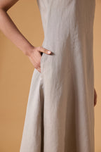 Horizon Line Linen Dress